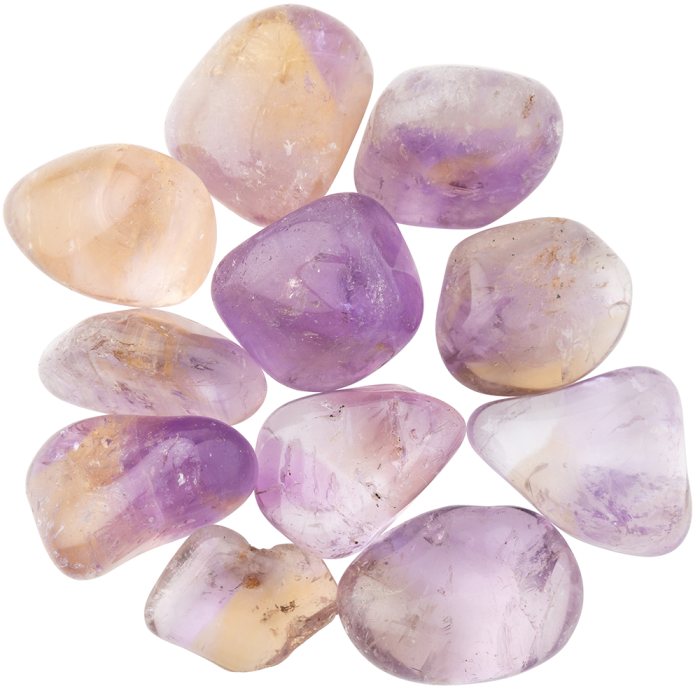 Amethyst Ametrine Medium Tumblestone 20-30mm, Brazil (100g) NETT