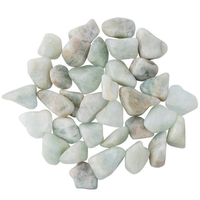 Aquamarine 2nd Grade Medium Tumblestone 20-30mm, Brazil (250g) NETT