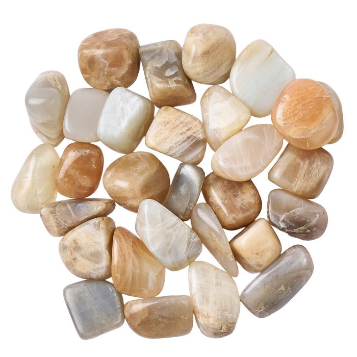 Moonstone Mediium Tumblestones 20-30mm (250g)