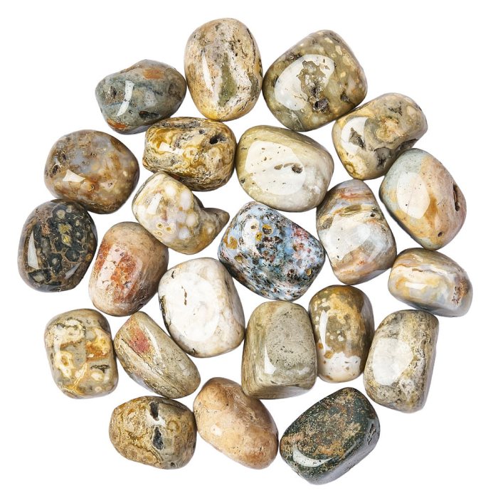 Jasper Ocean Madagascar 20-30mm Medium Tumblestone (250g) NETT
