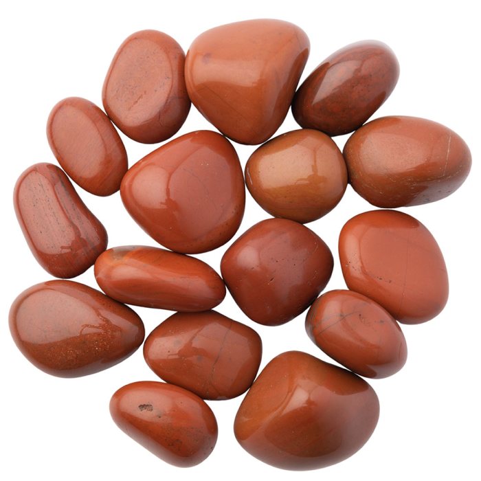 Jasper Red Medium Tumblestone 20-30mm, Brazil (250g) 
