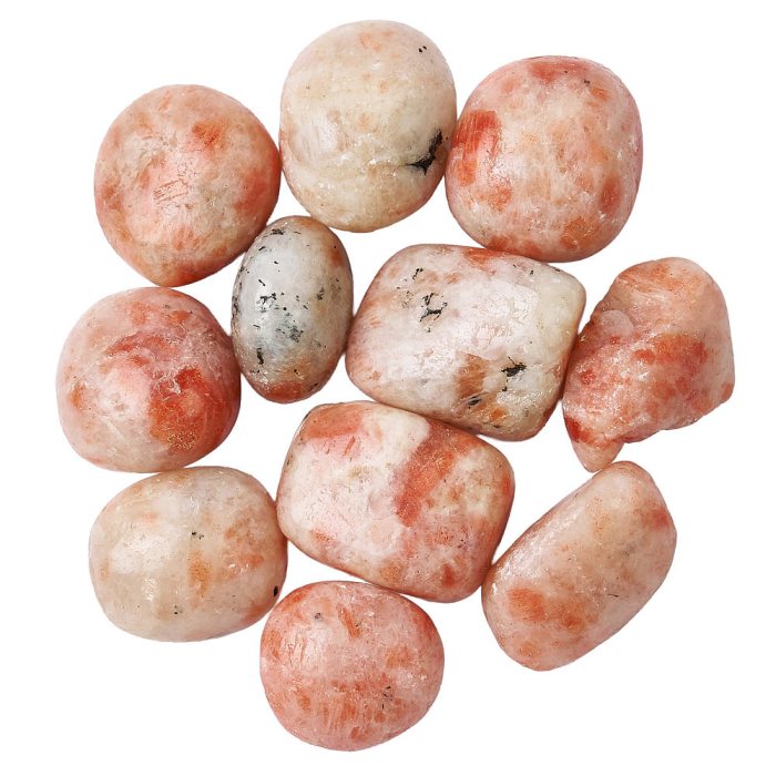 Sunstone Medium Tumblestone 20-30mm, India (100g) NETT