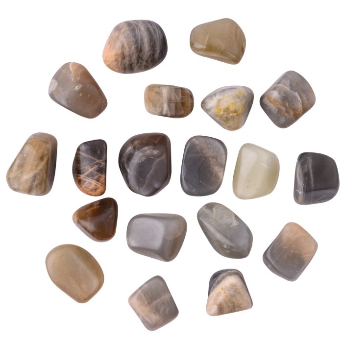 Black Moonstone Small Tumblestone 10-20mm (100g) 