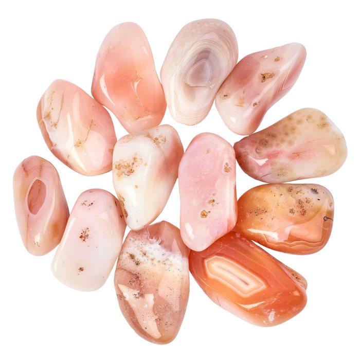 Apricot Agate Large Tumbletones, 30-40mm (250g)
