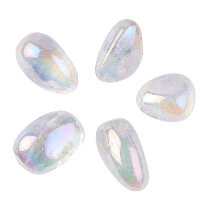 Angel Aura Quartz Large Tumblestone 30-40mm (100g) NETT
