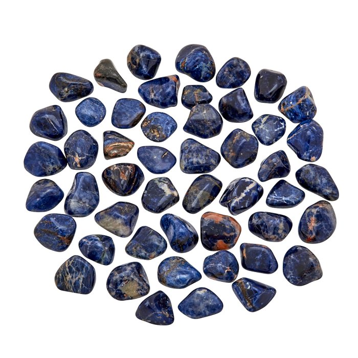 Sodalite Spotted Blue (250g) 10-20mm Small (SA Shape) tumble NETT