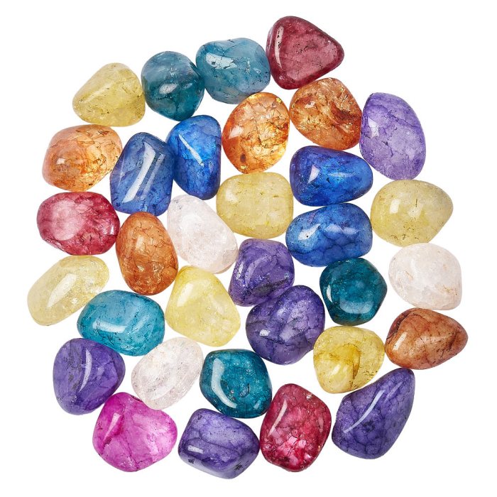 Crackle Quartz Small Tumblestones, 10-20mm (250g)