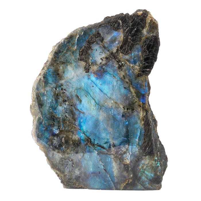 Face Polished Labradorite Cut Base 1-1.25kg (1pc)