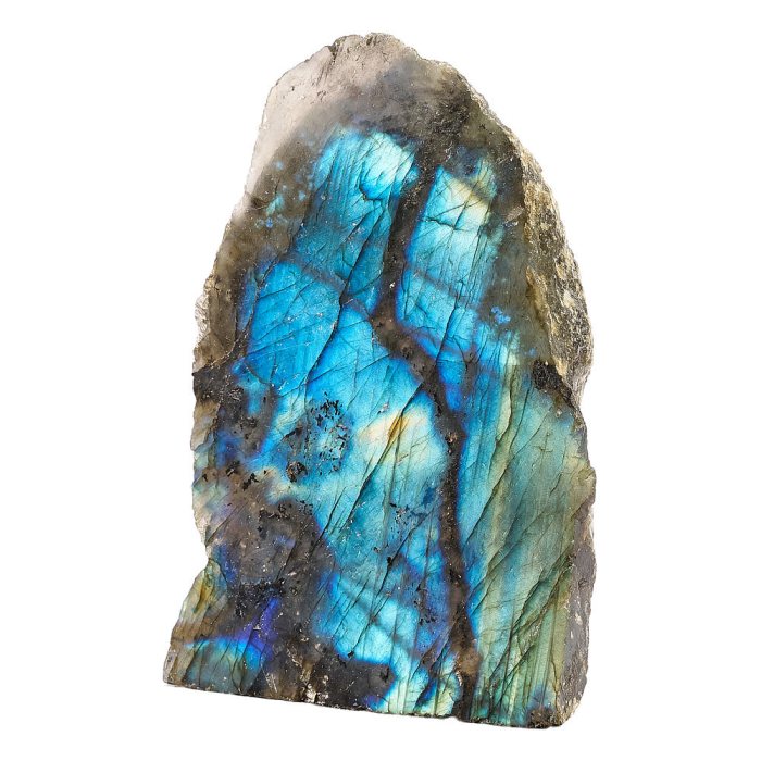 Labradorite Face Polished Cut Base Freeform, 500g-750g (1pc)