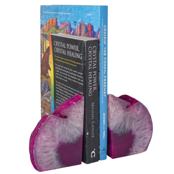 Agate Bookends 1.5-2.5kg Medium Pink (1 Pair) NETT