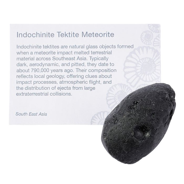 Tektite Tumblestone with ID Card, 40-60mm (1pc) NFD