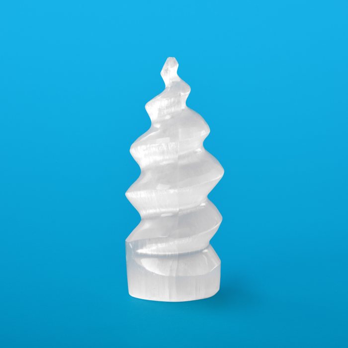 Selenite Unicorn Horn 120mm (1 Piece) NETT
