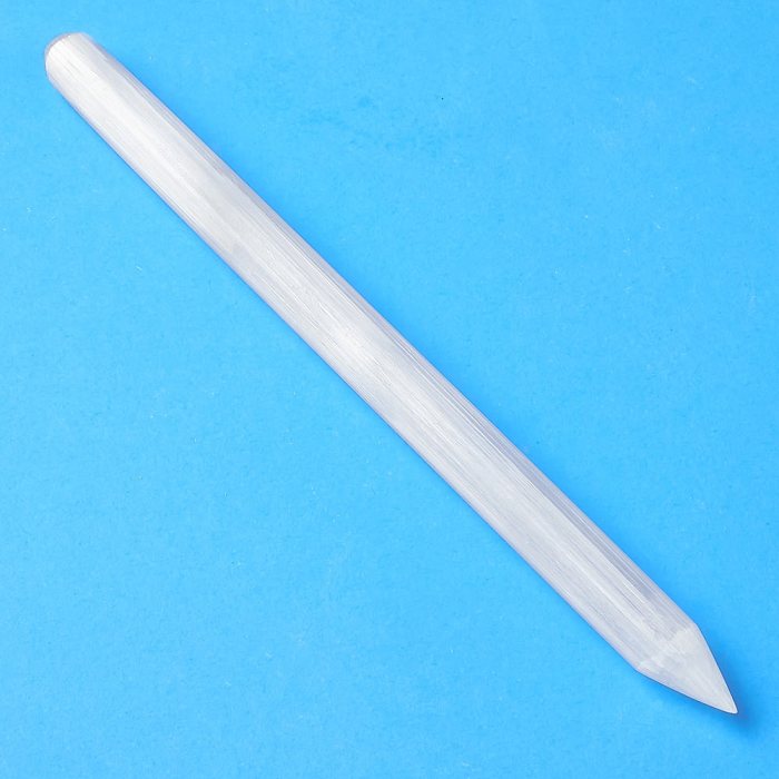 Selenite Pencil Wand 120-140mm (1pc) NETT