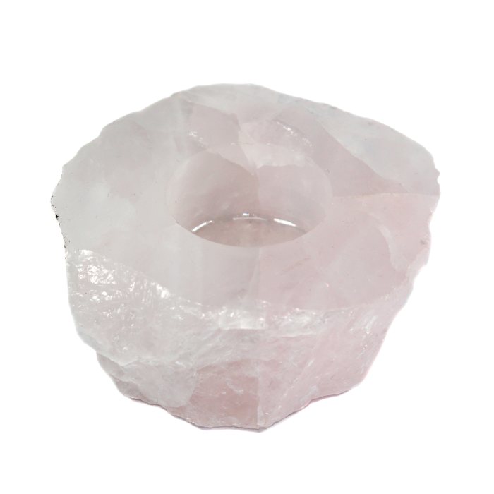 Rose Quartz Slab T-Light holder (1 Piece) NETT