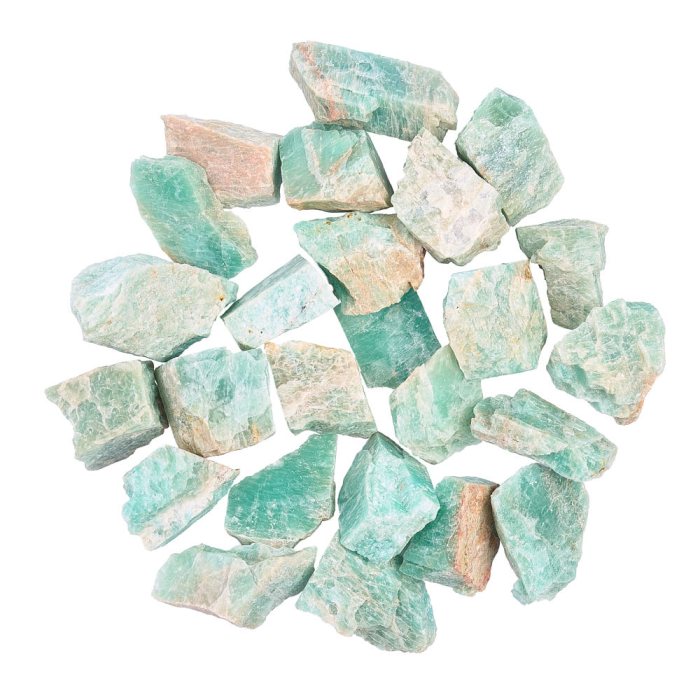 Rough Amazonite, India (25pcs) NETT
