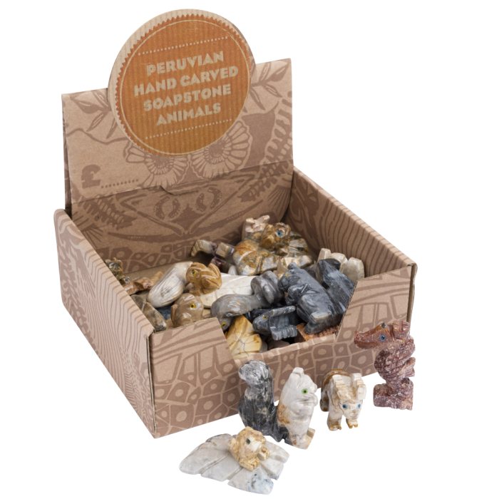 Soapstone Animals 35mm Retail Box (30 Piece) NETT