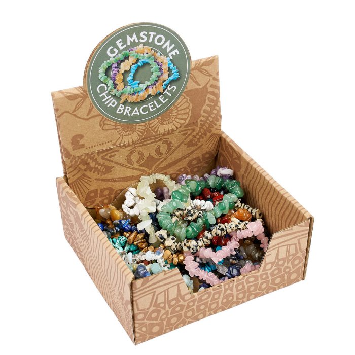 Gemstone Chip Bracelet Retail Box (25pc) NETT