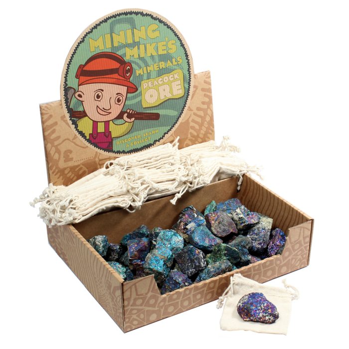 Mining Mike's Rough Peacock Ore Retail Box (50 Piece) NETT