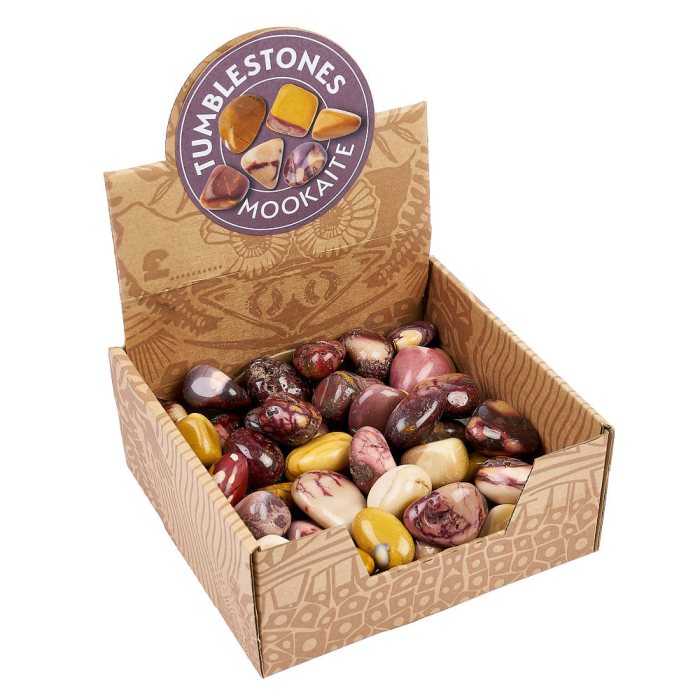 Mookaite Tumblestone Retail Box (50pcs) NETT