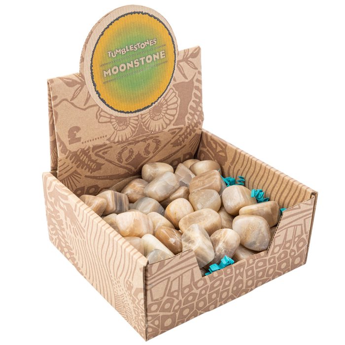 Moonstone Tumblestone Retail Box (50pcs) NETT