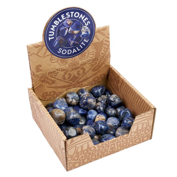 Sodalite Tumblestone Retail Box (50pcs) NETT