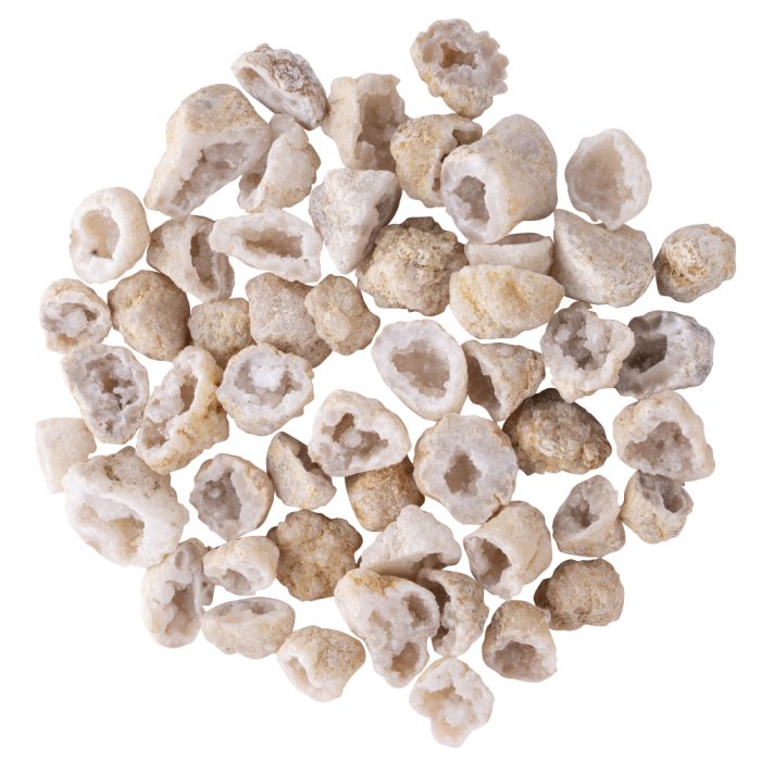 Polished White Quartz Geodes (50 Piece) NETT