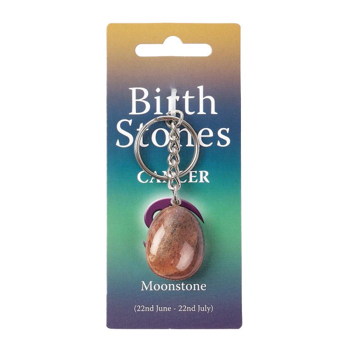 Cancer, Moonstone Birthstone Keyring (6pcs) NETT