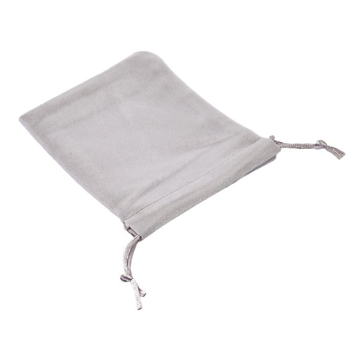 Grey Velvet Pouch, 10x12cm (10pcs)