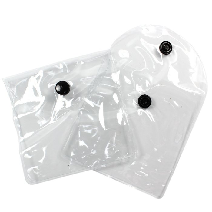PVC Wallet 8x8cm with Press Stud (20pc) (Was £0.20 Now £0.10) NETT