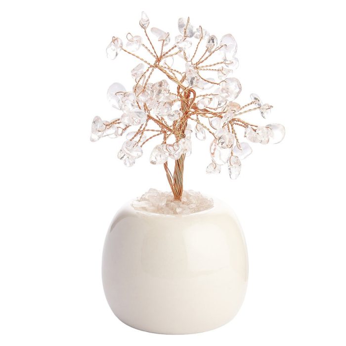 Quartz Gem Tree in Flowerpot (1pc) NFD