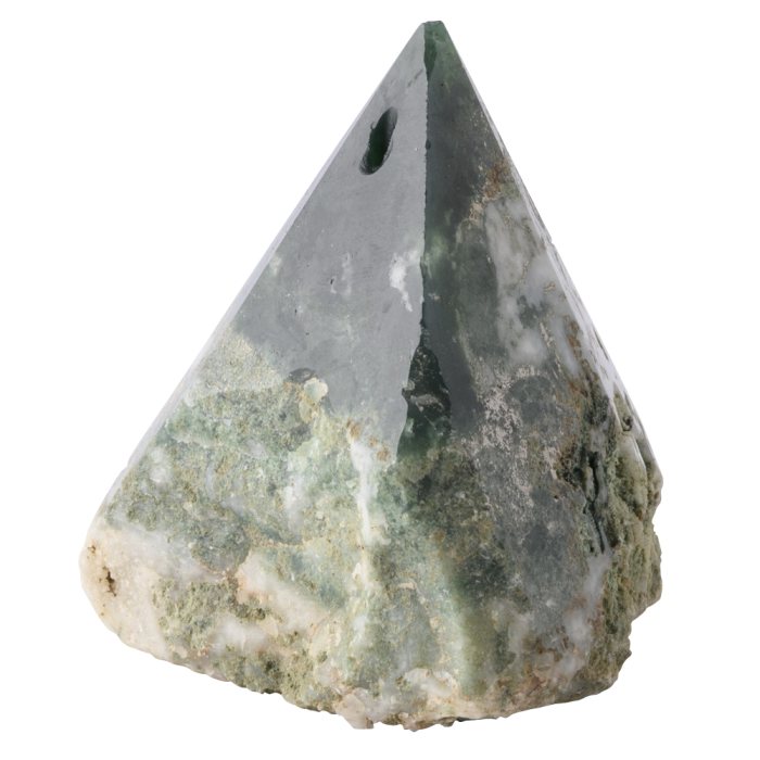 Tree Agate Point Incense Holder, India (1pc) 
