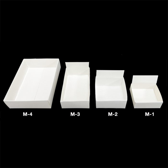 M-1 White Fold Up Box 38x38x19mm (100pcs) NETT