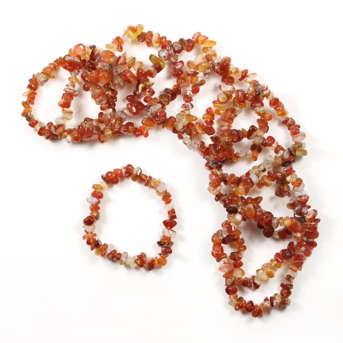 Carnelian Chip Bracelet (10pc) NETT