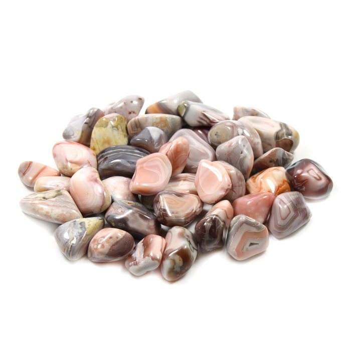 Agate Pink 20-30mm Med tumble (250g) (NETT)