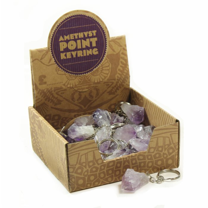 Amethyst Point Keyring Ready to Retail (30 Pieces) NETT