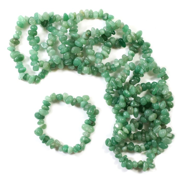 Green Aventurine Chip Bracelet (10pc) NETT