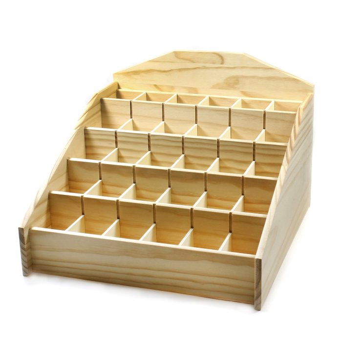 Wood Display Stand 337x343x191mm (30 Compartments) (1pc) NETT
