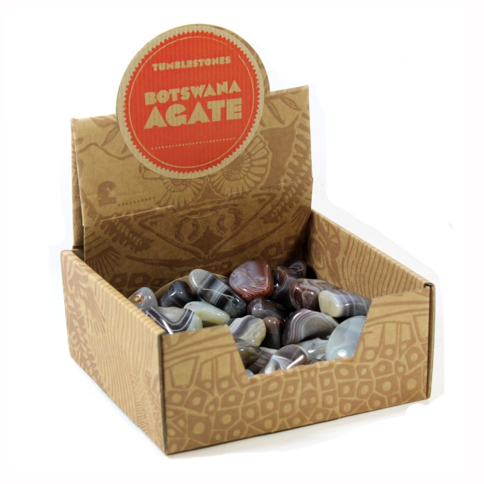 Botswana Agate Tumblestone Retail Box (50pcs) NETT