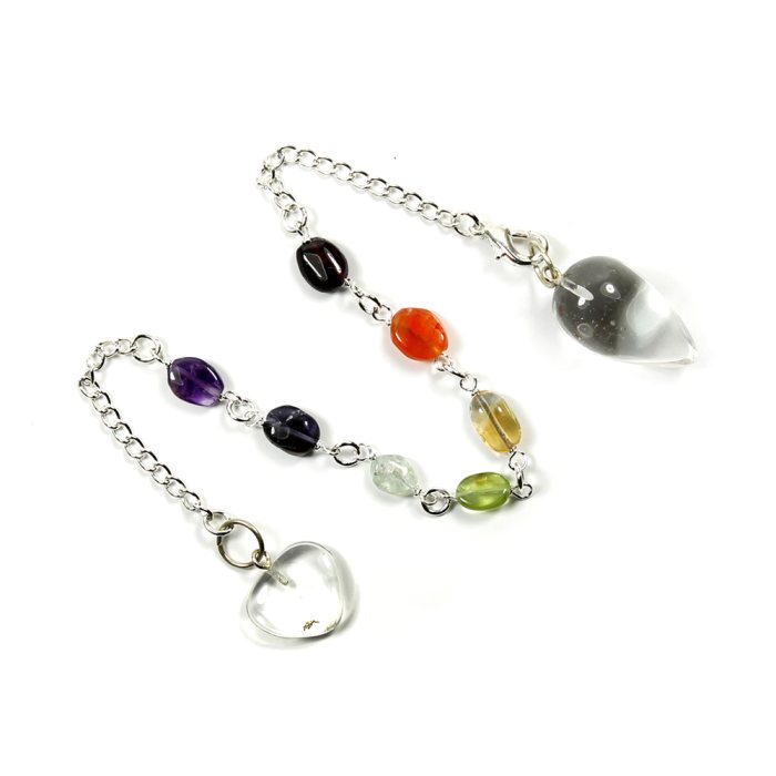 Rock Crystal Grape Chakra Pendulum/Bracelet Combination (1 Piece) NETT
