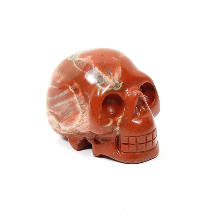 2" Skull Carving Red Jasper (1pc) NFD