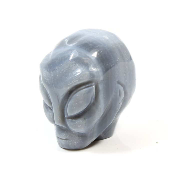 2" Agate Alien Skull Carving (1 Piece) NETT
