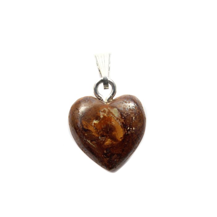 15mm Heart Pendant Opal Boulder SP (1pc) NETT