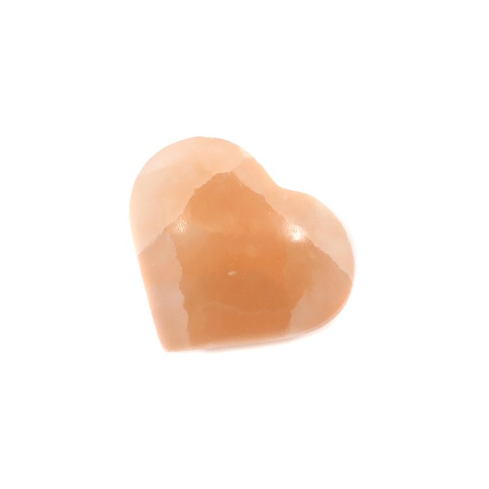 Small Selenite Orange Heart 45-50mm (1 Piece) NETT