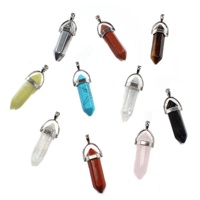 Mixed Gemstone Pendant Point (10pcs) NETT