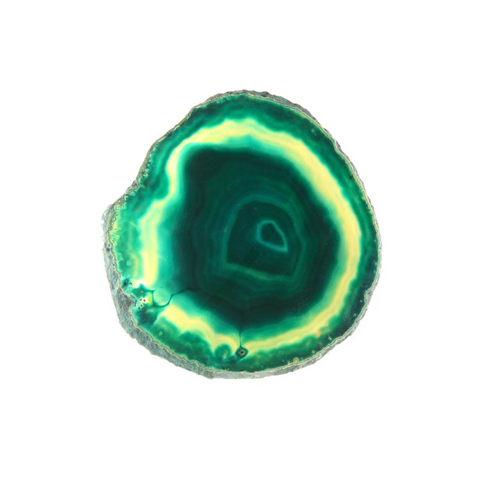 A8 Agate Slice Green (6" to 7") NETT