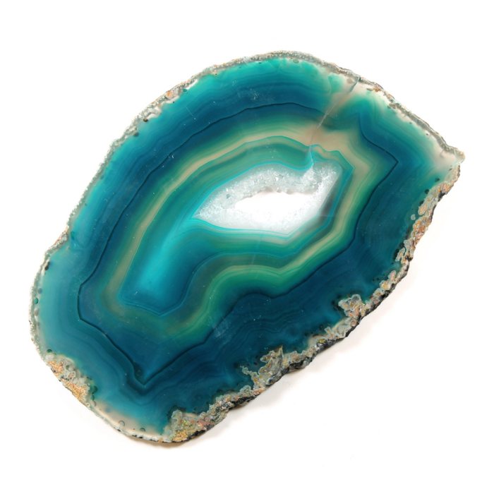 A7 Agate Slice Green (5.5" to 6") NETT
