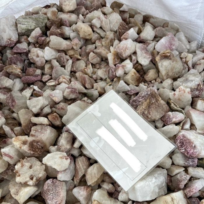 Rough Pink Tourmaline on Quartz, Brazil (Bulk Unsized) (By the KG) NETT