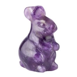 Amethyst Rabbit Carving (1pc)