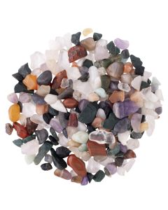 Mixed Stone Tumblestone Chips approx 8-15mm, India (100g) NETT