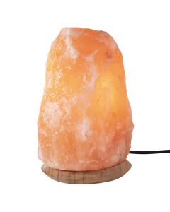 Himalayan Salt Lamp Pink 4-6kg with Wooden Base (Includes UK Electrical Lead & Bulb) (1pc) NETT